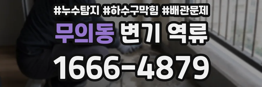 무의동 변기 역류
