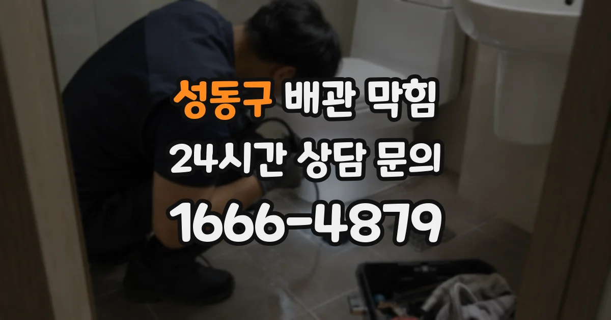 성동구 배관 막힘