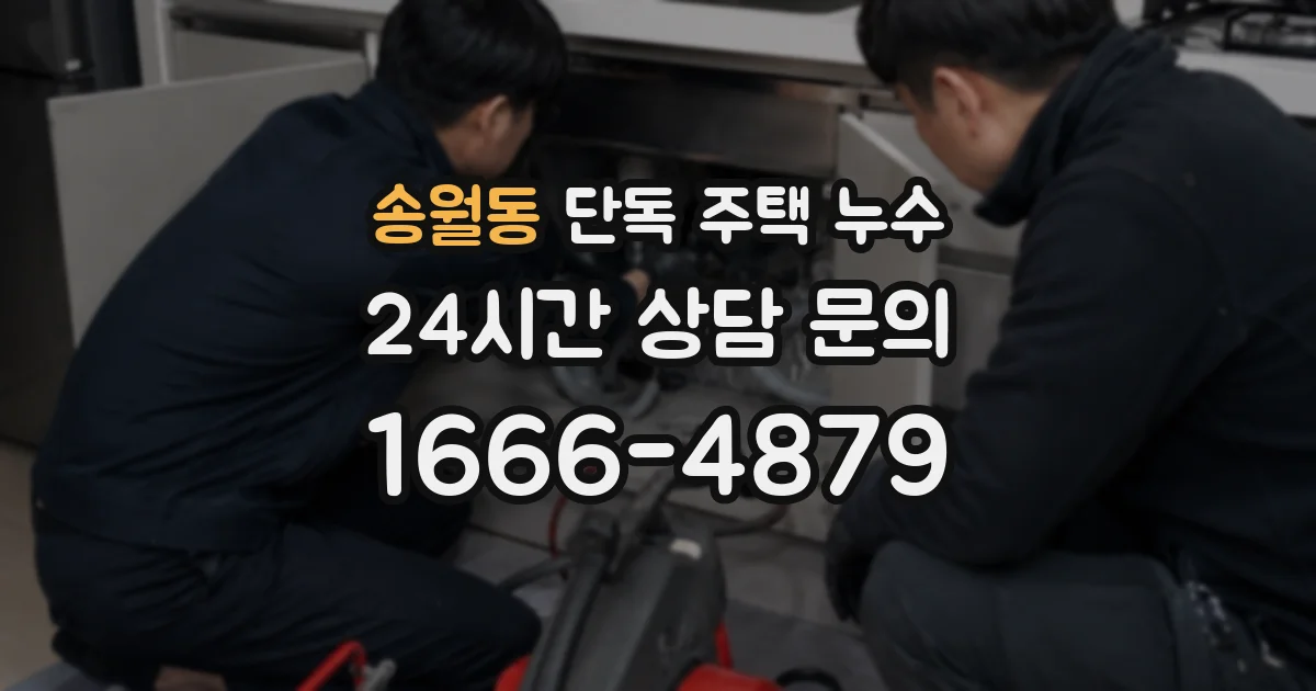 송월동 단독 주택 누수