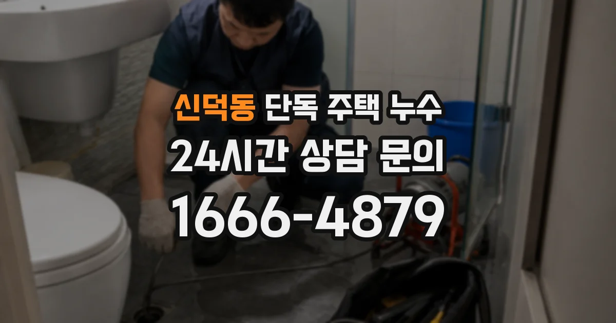신덕동 단독 주택 누수