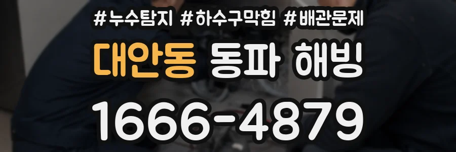 대안동 동파 해빙