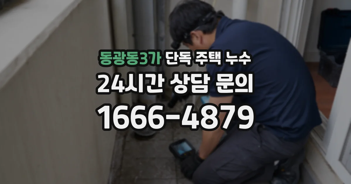 동광동3가 단독 주택 누수