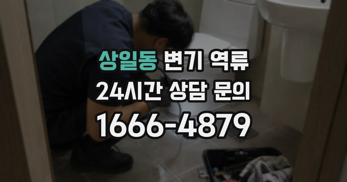 상일동 변기 역류