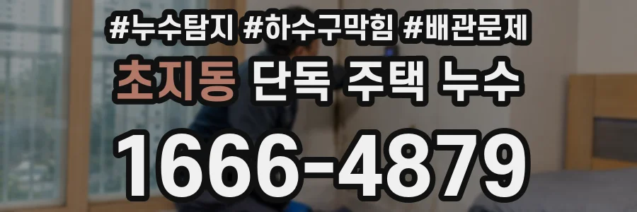 초지동 단독 주택 누수