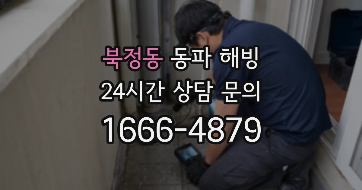 북정동 동파 해빙