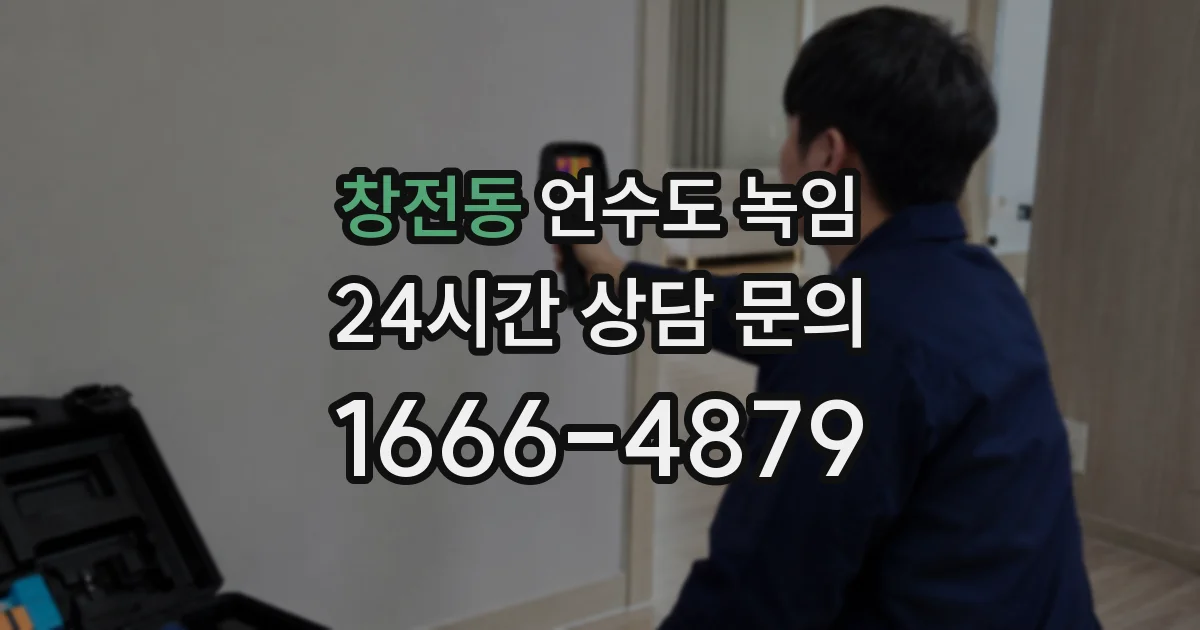 창전동 언수도 녹임