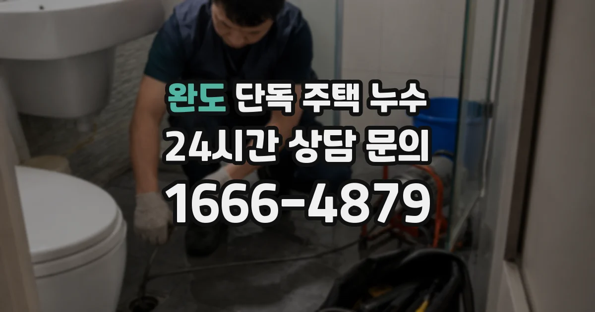 완도 단독 주택 누수