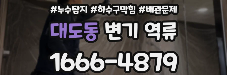 대도동 변기 역류