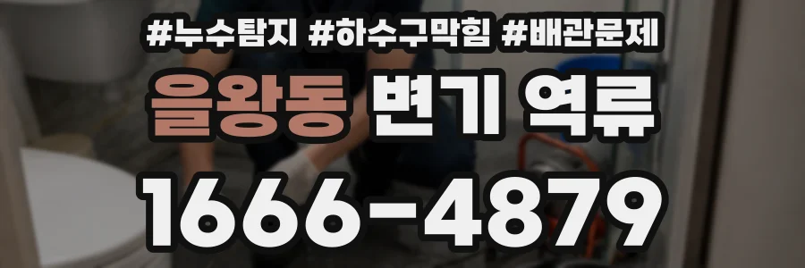 을왕동 변기 역류