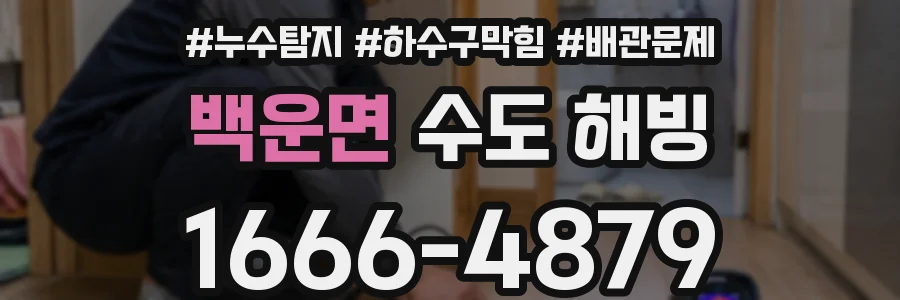 백운면 수도 해빙