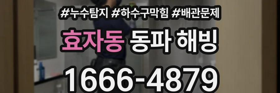 효자동 동파 해빙