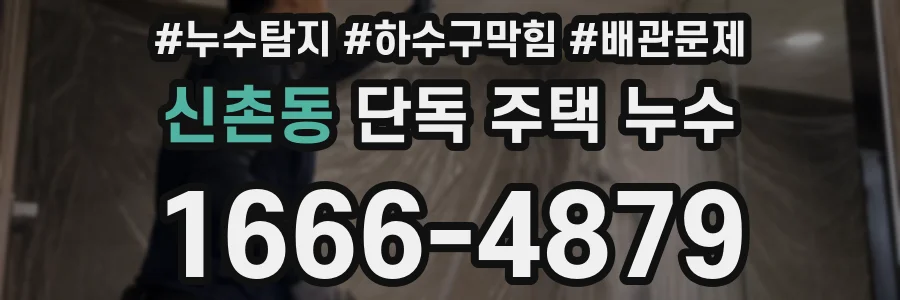 신촌동 단독 주택 누수
