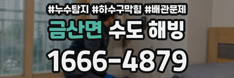 금산면 수도 해빙