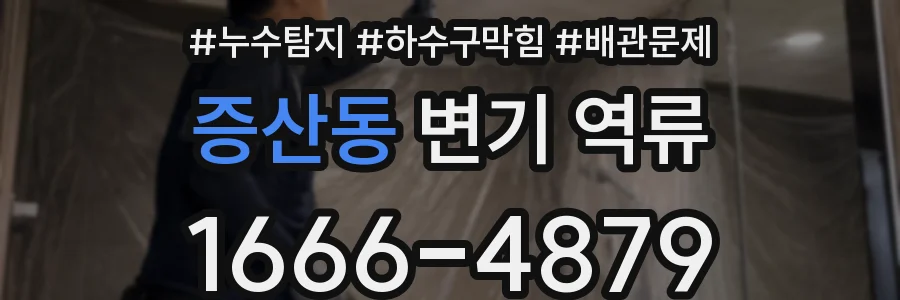 증산동 변기 역류