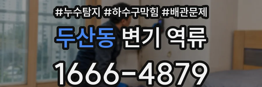 두산동 변기 역류
