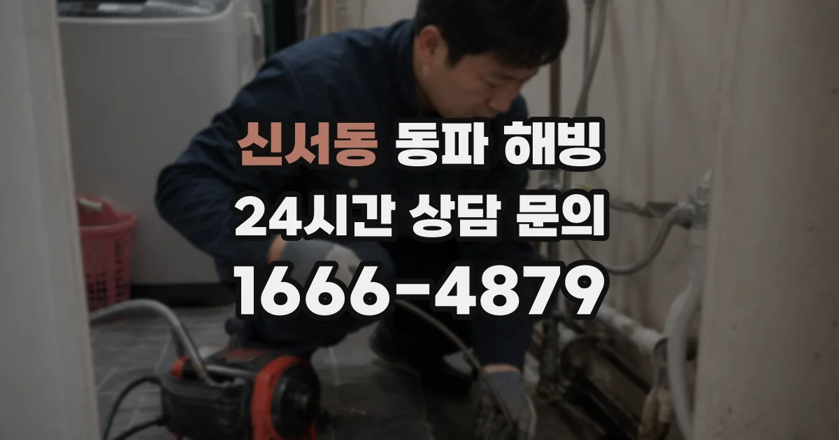 신서동 동파 해빙
