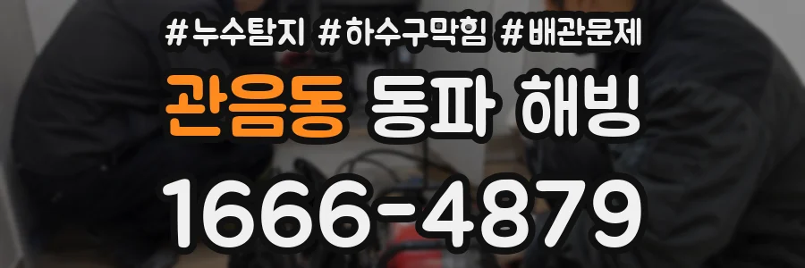관음동 동파 해빙