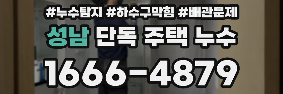 성남 단독 주택 누수