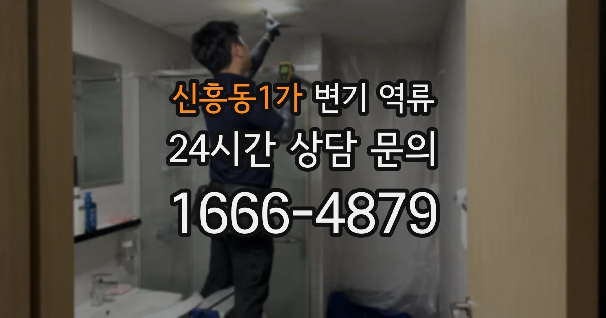 신흥동1가 변기 역류