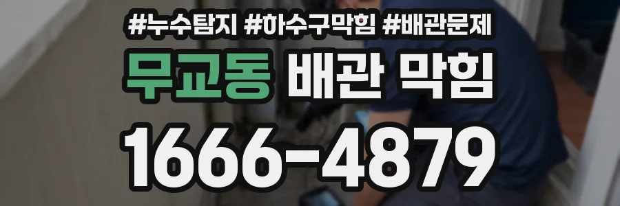 무교동 배관 막힘