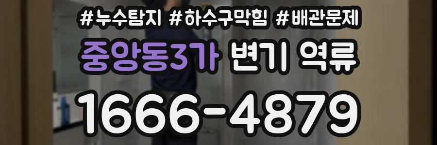 중앙동3가 변기 역류