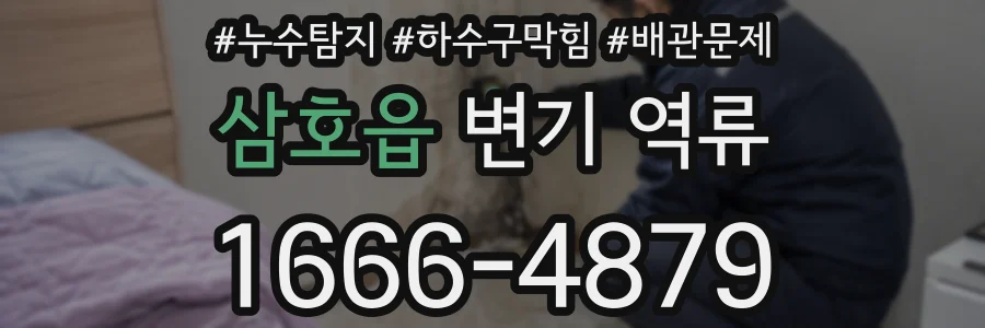 삼호읍 변기 역류