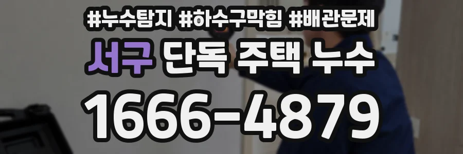 서구 단독 주택 누수