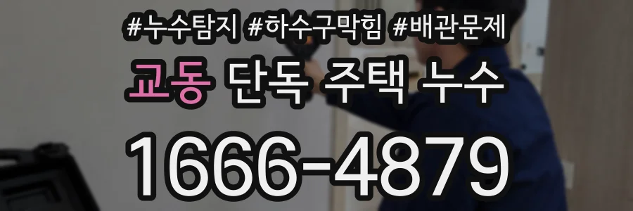 교동 단독 주택 누수