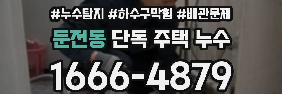 둔전동 단독 주택 누수