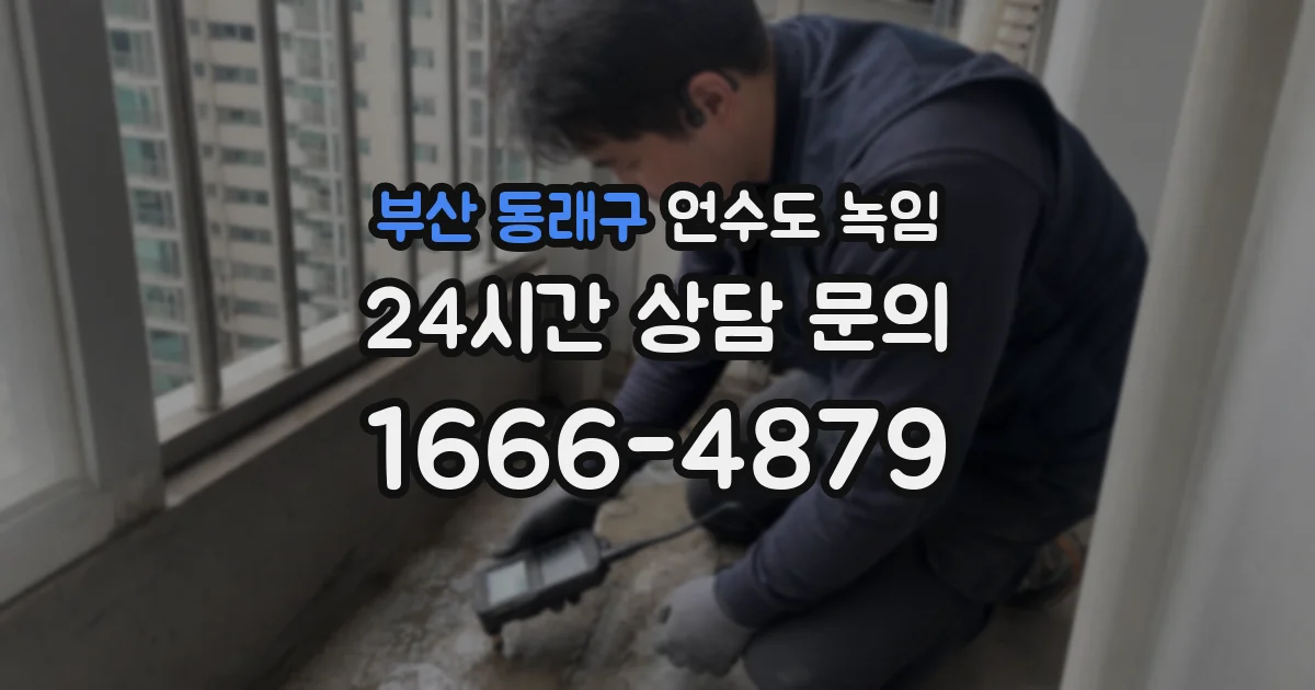 부산 동래구 언수도 녹임