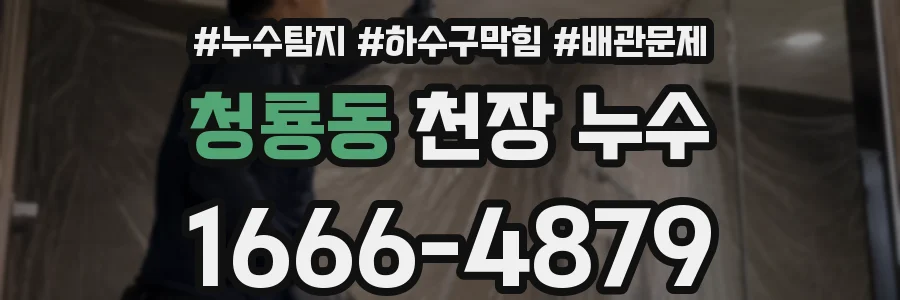 청룡동 천장 누수