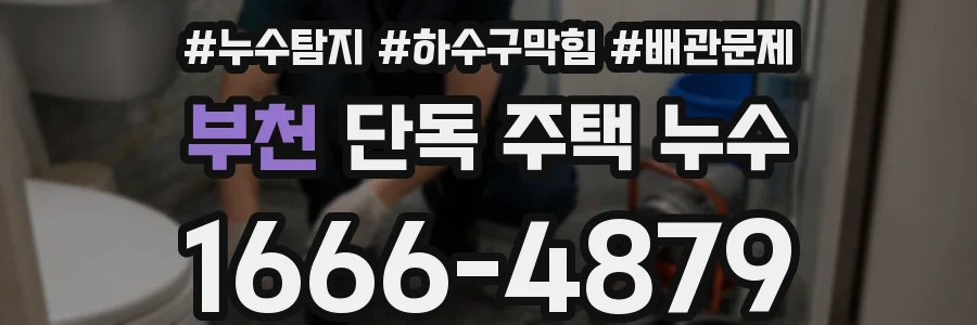 부천 단독 주택 누수