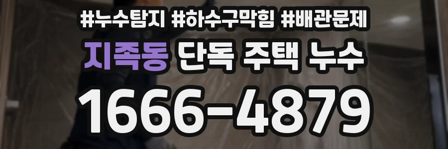 지족동 단독 주택 누수