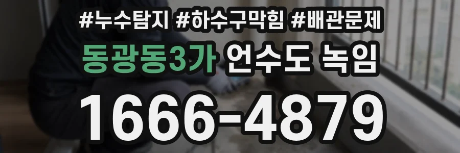 동광동3가 언수도 녹임
