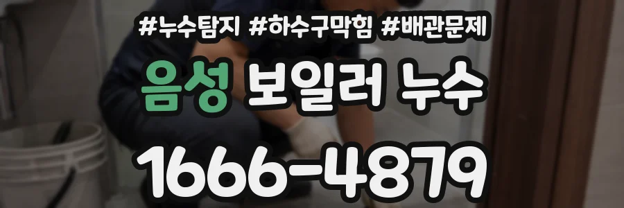 음성 보일러 누수