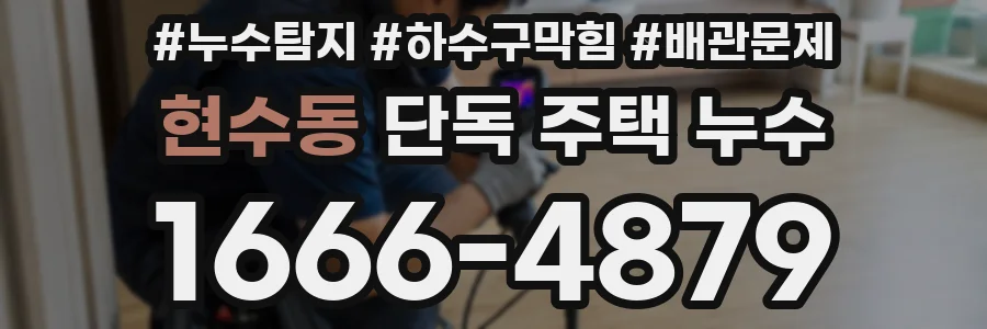 현수동 단독 주택 누수