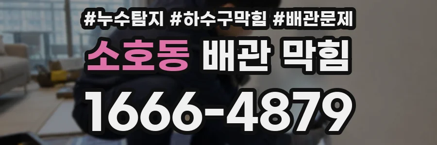 소호동 배관 막힘