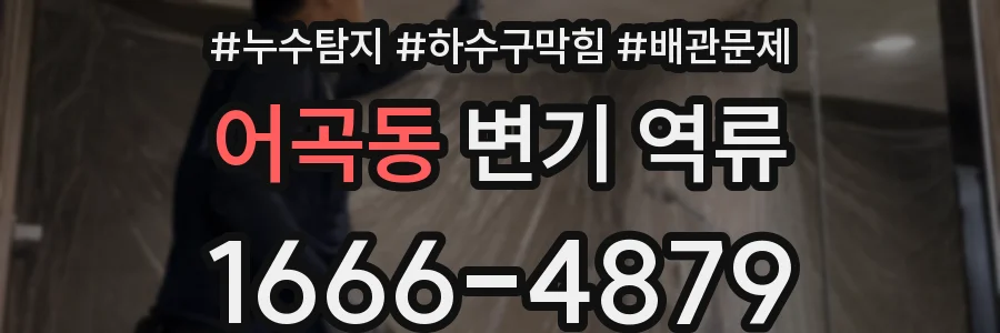 어곡동 변기 역류