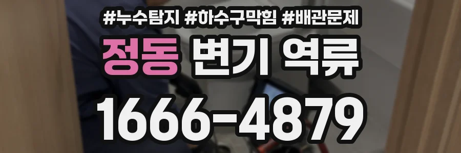 정동 변기 역류