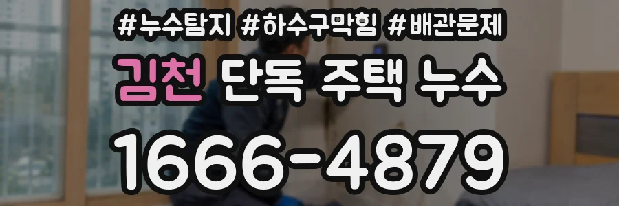 김천 단독 주택 누수