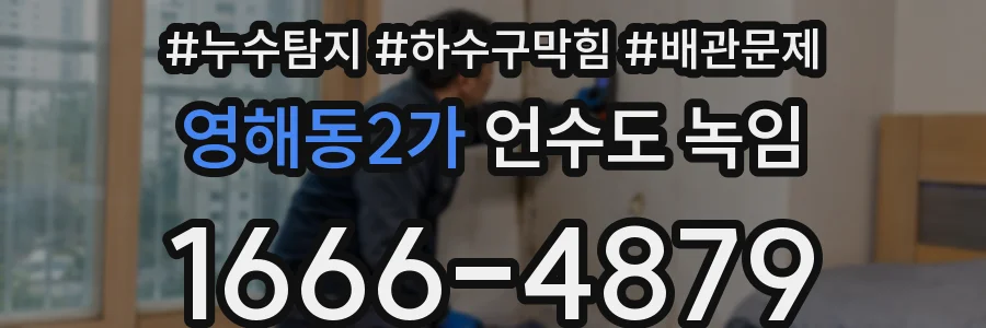 영해동2가 언수도 녹임