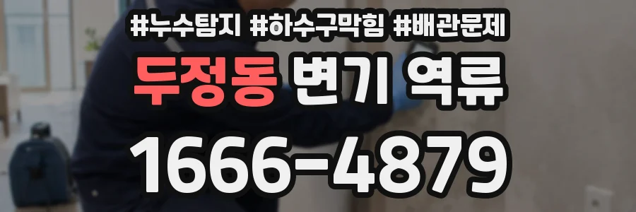 두정동 변기 역류