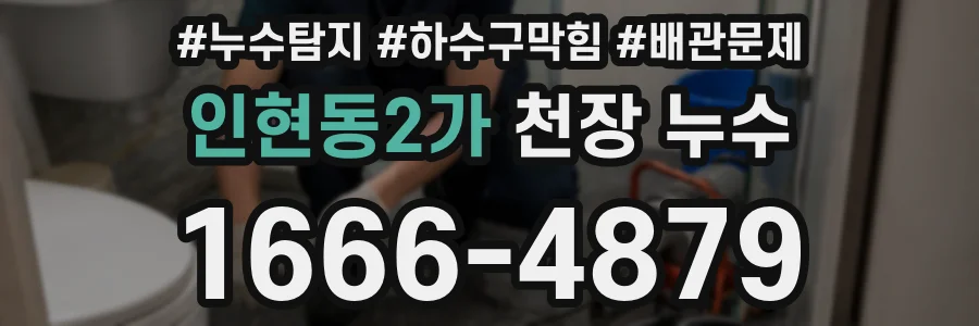 인현동2가 천장 누수