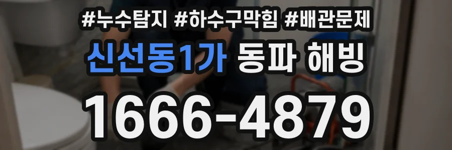 신선동1가 동파 해빙