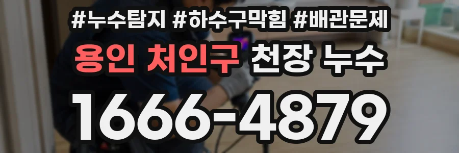 용인 처인구 천장 누수