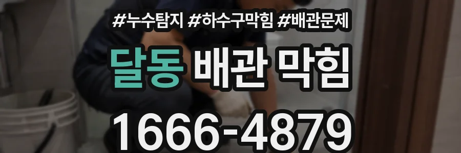 달동 배관 막힘