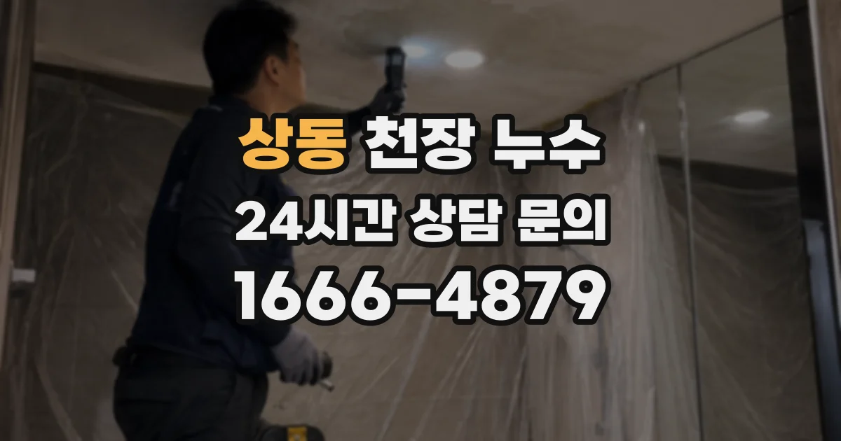 상동 천장 누수