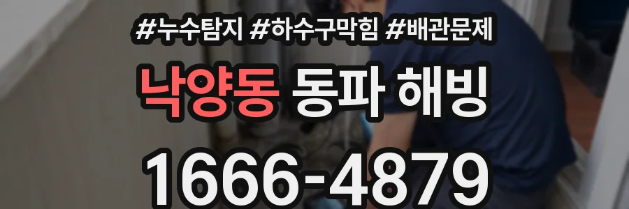 낙양동 동파 해빙