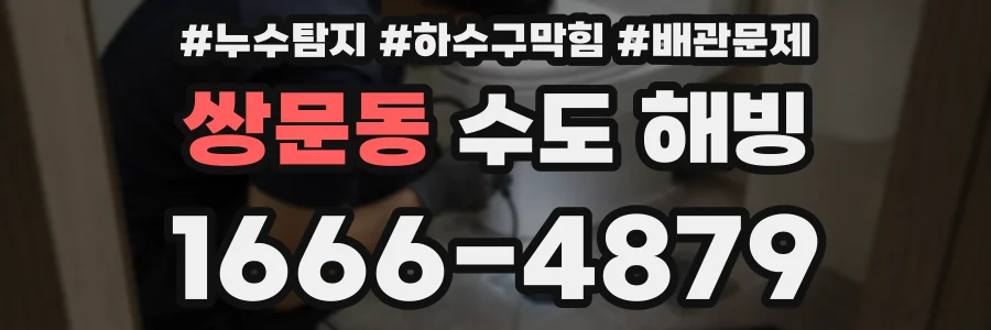 쌍문동 수도 해빙
