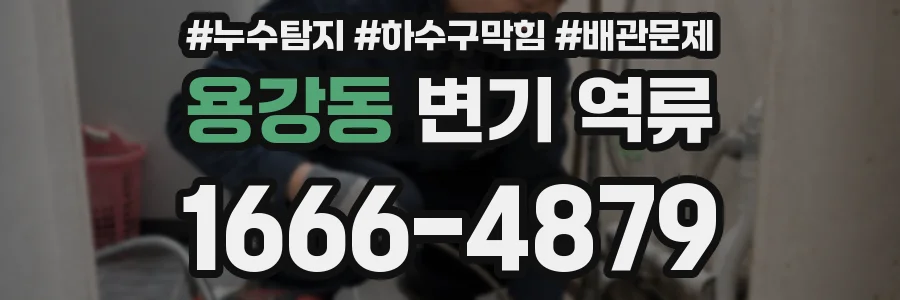 용강동 변기 역류